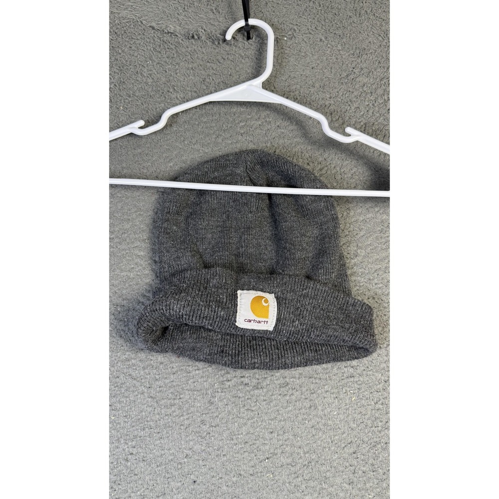 Carhartt Hat Beanie Knit Cuffed Gray A18CLH One Size Mens 100% Acrylic‎ Workwear
